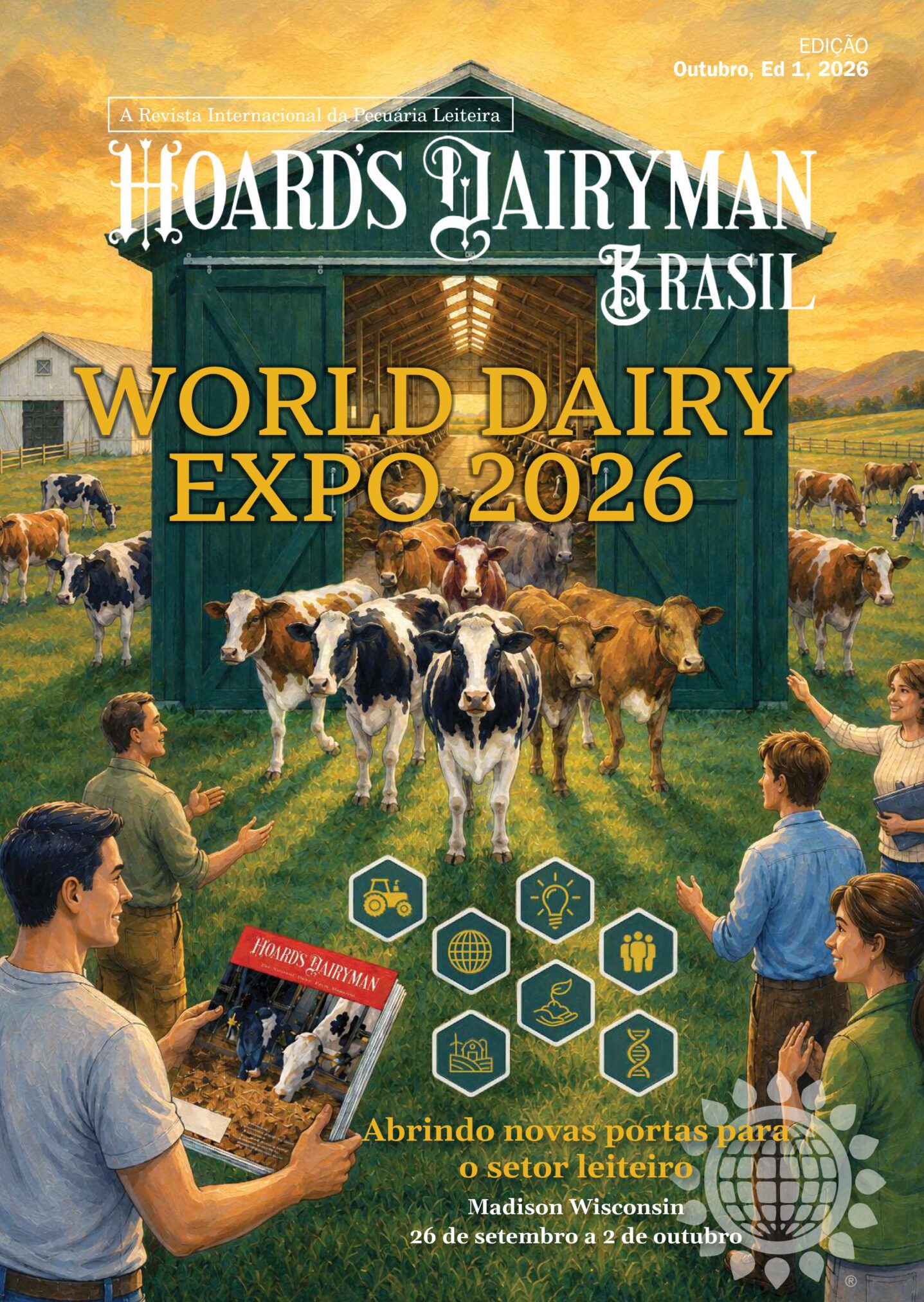Capa da revista Hoard's Dairyman Brasil: 1ª Edição Outubro 2026